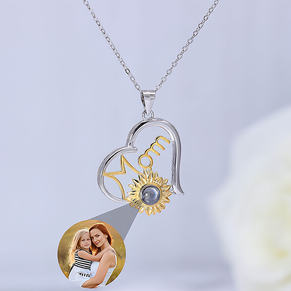 Show Mom Your Love with a Personalized Custom Projection Necklace - Unique Mother's Day Gift Idea