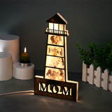 Light Up Your Mom's Life with a Customized Photo Lighthouse Sign Night Light for Mother's Day