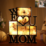 Customizable We Love You Mom Photo Light for Perfect Mother's Day Gift