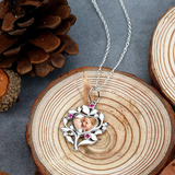 Custom Family Tree Pendant Photo Necklace - Unique Gift for New Moms on First Mother's Day