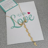 Customized Name Baby Feet and MOM Necklace - Special First Mother's Day Gift Idea for New Moms