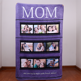 Wrap Mom in Love with Personalized Photo Film Blanket - Perfect Mother's Day Gift