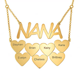 Personalized Heart-Shaped Name Necklace for Mom - Stylish and Thoughtful Mother's Day Gift