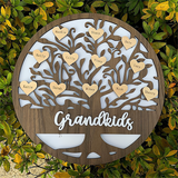 Personalized Family Tree Sign with Your Name and Logo - perfect mother's day gift for mom