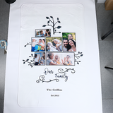 Customize Your First Mother's Day Gift with Personalized Family Tree Photo Blanket for Mom