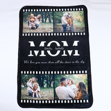 Wrap Mom in Love with a Custom MOM Photo Blanket Perfect Mother's Day Gift for Cozy Memories
