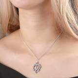 Custom Family Tree Pendant Photo Necklace - Unique Gift for New Moms on First Mother's Day