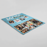 Personalized Custom MOM Photo Blanket Create a One-of-a-Kind Gift for Mom