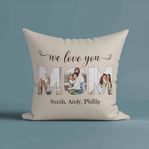 Create a One-of-a-Kind MOM Photo Pillow - Perfect for a Funny and Heartfelt Mother's Day Gift