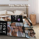 Create A Cozy and Personalized First Mother's Day Gift with A Custom 5 Photo Collage Blanket Show Your Mom Some Love