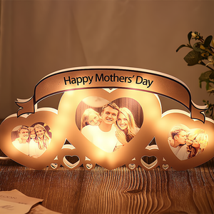 Customizable Heart Photo Night Light to Brighten Your Nights and Warm Your Heart Perfect Mother's Day Gift