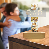 Personalized Acrylic Cross-Shaped Night Light for Mom with Custom Photo and Name - Perfect First Mother's Day Gift