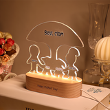 Write an product description for my product,Personalized Name Under Tree Shape Acrylic Lamp - Customized Gift Idea.
