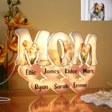 Personalized MOM Photo Lamp with Heart and Customizable Name - Perfect Mother's Day Gift  For Mom