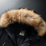 Winter Men Jacket Padded Parka Punk Man Winter Thick Coat Artificial Fur Big Pockets Long Parkas Snowjacket Coats for Men