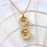 Symbol of Endless Love: Personalized Infinity Name Necklace for Mom - perfect Mother's Day Gift