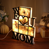 Customizable We Love You Mom Photo Light for Perfect Mother's Day Gift