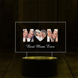Personalized MOM Photo Night Light - 7 Color Variations for Cool Mother's Day Gifts