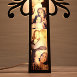 Mom Gifts Personalized LED Cross with Custom Photo Decoration for Home or Office