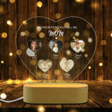 Make Mom's Day with a Personalized 'Favorite People Call Me Mom' Acrylic Photo LED Lamp - Perfect Mother's Day or Christmas Gift